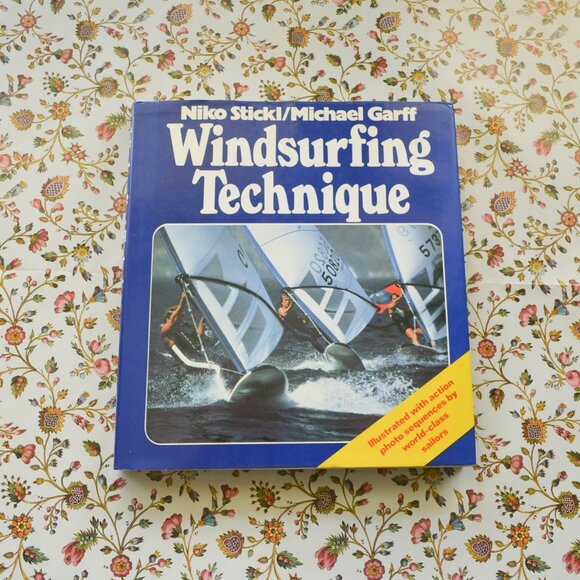 Windsurfing Technique Hardcover Vintage Book - Picture 1 of 3